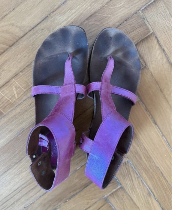 Sandale Scholl/ piele roz sidefat/ 37
