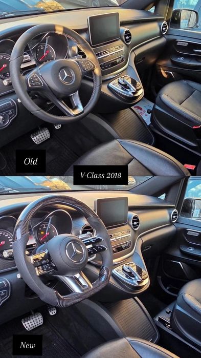 Volan Mercedes AMG  din Piele model 2025 compatibil 2008-2025