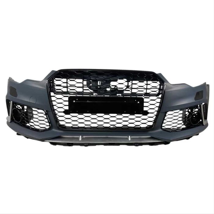 Предна броня за Audi A6 (2011-2014)-RS6 Design с отвори за парктроник
