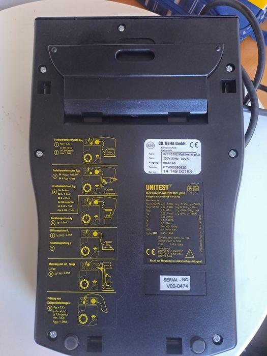 Vand multimetru beha unitest