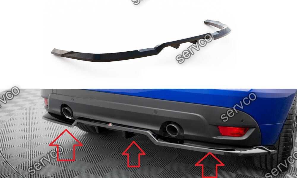 Pachet Set Splitter Exterior Lip Prelungiri Body kit tuning Jaguar F-Pace R-Sport Mk1 2016-2020 v1 - Maxton Design