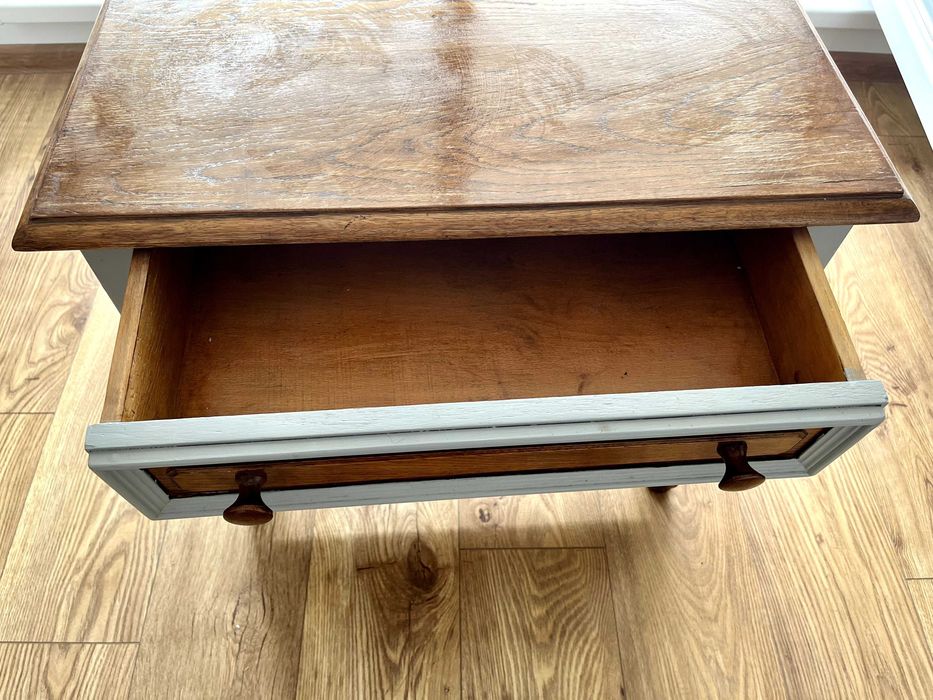 Set noptiere si comoda vintage lemn masiv