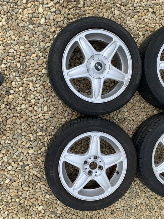 Set jante  R15 prinderi 4x 100  Mini Cooper cu anvelope all season