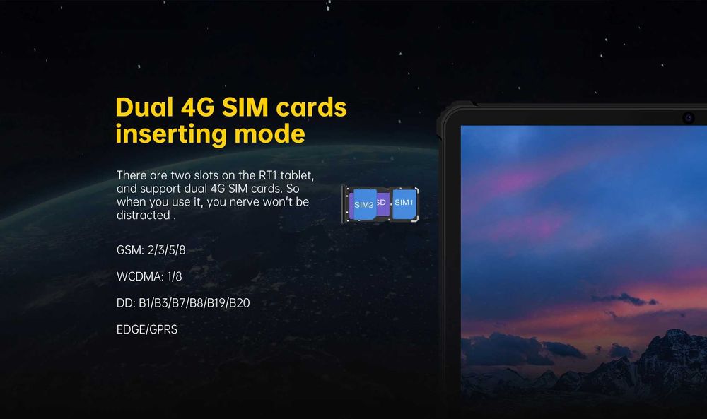 OUKITEL RT1 Helio P22 Octa Core 4GB RAM 64GB ROM 4G LTE 10.1 Inch