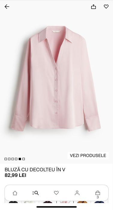 Cămașă cu decolteu in V