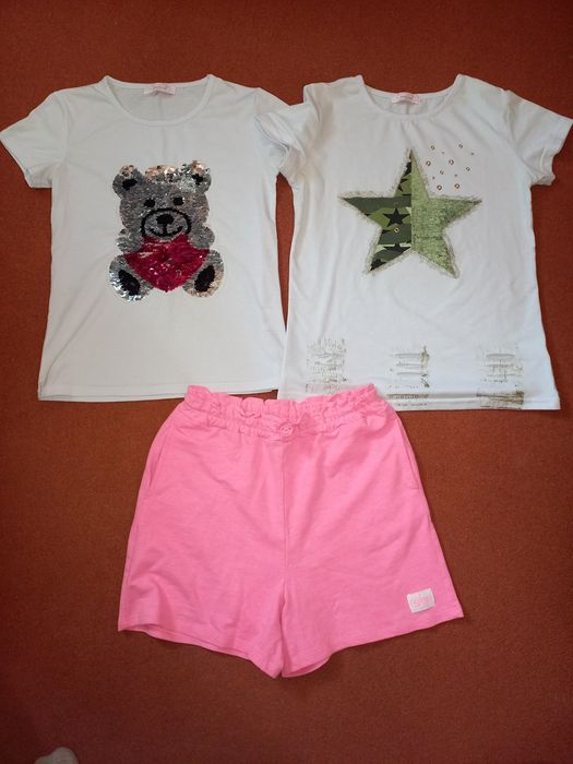 Lot tricouri,  pantaloni scurti 146_152