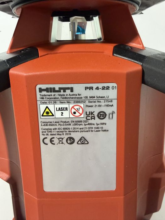 Laser Hilti PR 4 22 Nuron fabricatie 2026