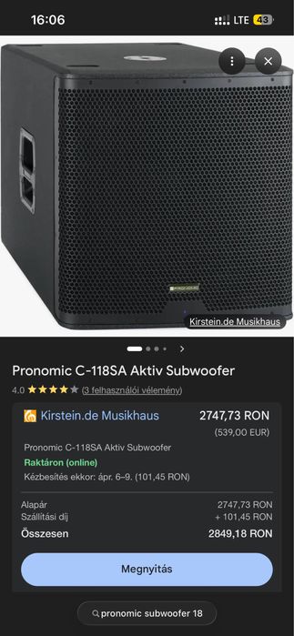 Bas activ pronomic c-118SA