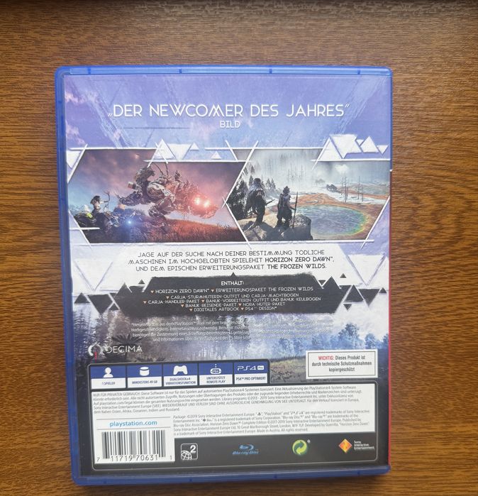 Horizon Zero Down/ NBA2K19 PS4