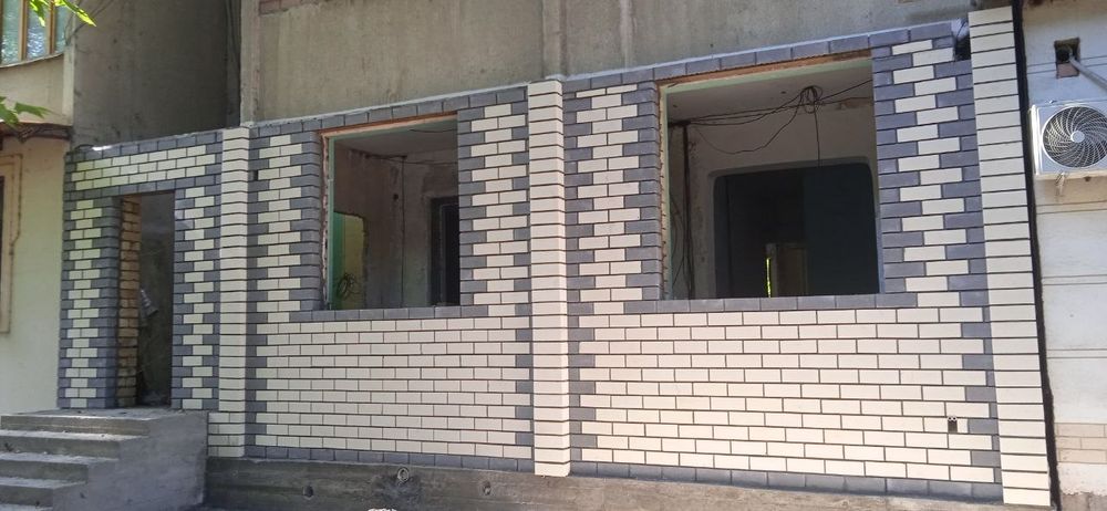 Balkonga g'isht teramiz. Kladka balkon. Керпичная кладка балконов