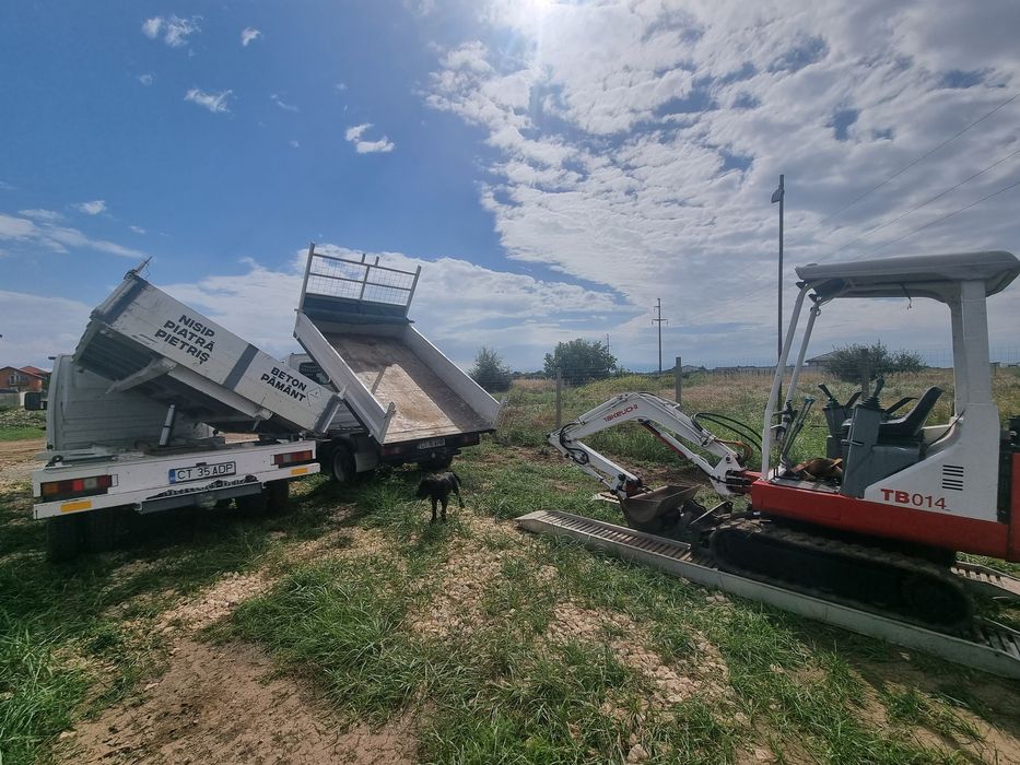 Transport Nisip Piatra Balastru Pamant Beton