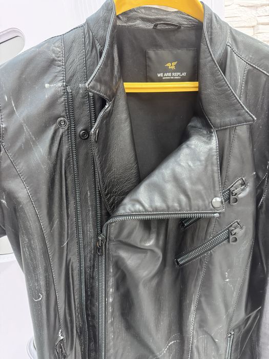 Мъжко кожоне яке риплей  естествена кожа