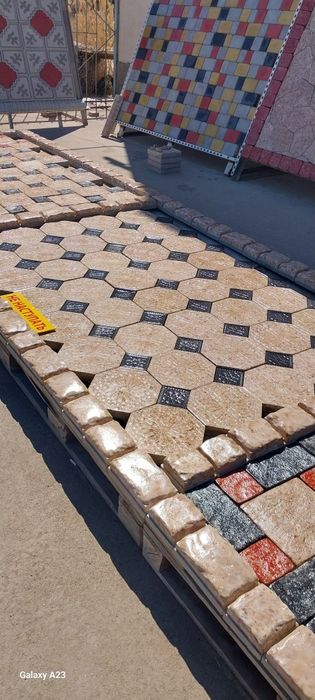 Брусчатка Мраморная Лакированная