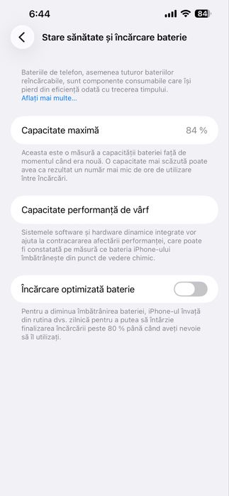 Vand sau schimb IPhone 13 pro max 128 gb 84%