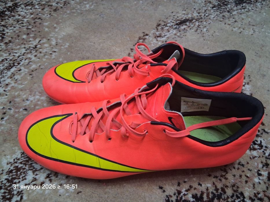 Бутонки Nike mercurial номер 44 (28 см.)
