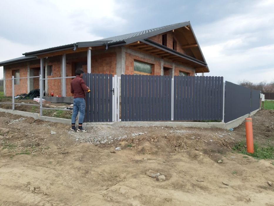 Garduri din panou stil jaluzea, șipcă metalica, tabla, BCA și plasa