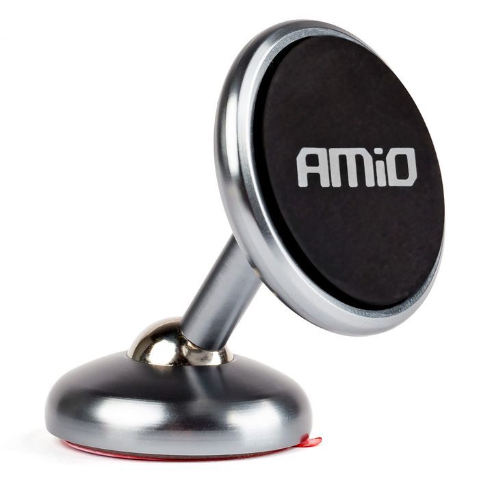 Suport auto pentru telefon Amio Hold-10 magnetic, brat reglabil, fixare banda dubla adeziva