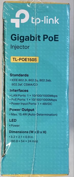 TP Link Gigabit PoE injector TL-POE150S