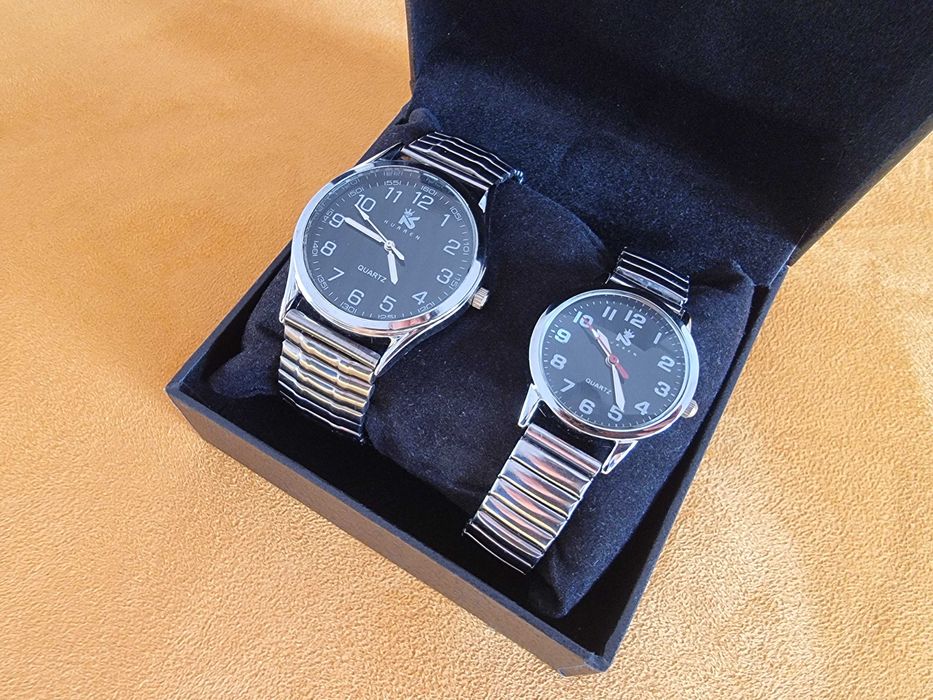 Set 2 ceasuri de mana pentru dama si barbat, ceas