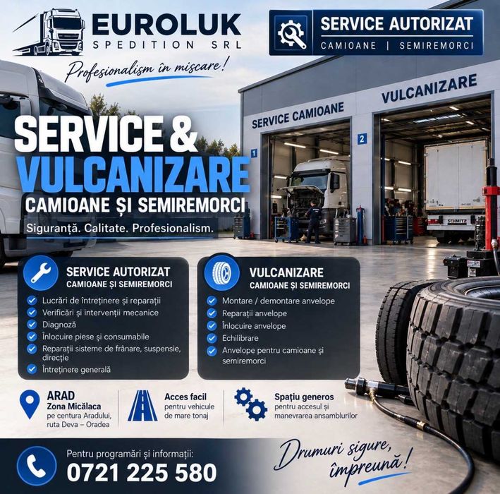 prestari servicii service autocamioane si vulcanizare
