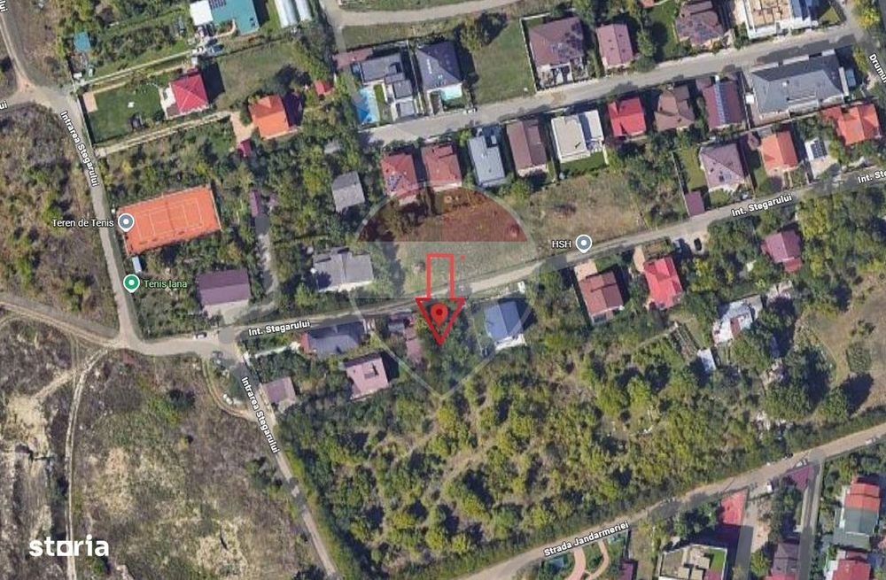 DE VANZARE Teren cu Proiect 2 Case , Intrarea Stegarului Sisesti