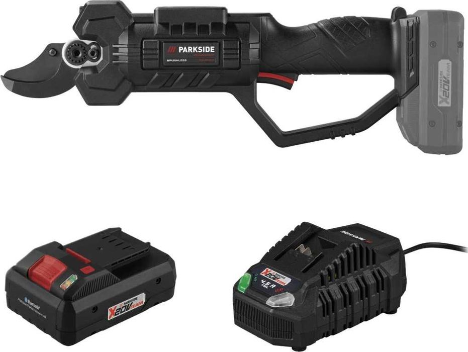 НОВА 38мм Ножица 20V Parkside Performance Безчеткова Акумулаторна Кастрачка Pruning Brushless Pruner