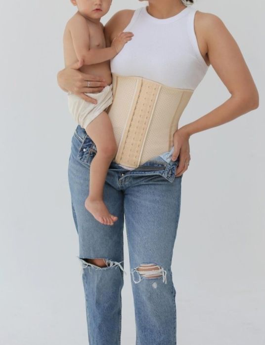 Летняя утягивающия  корсет без лямок для похудения оригинал