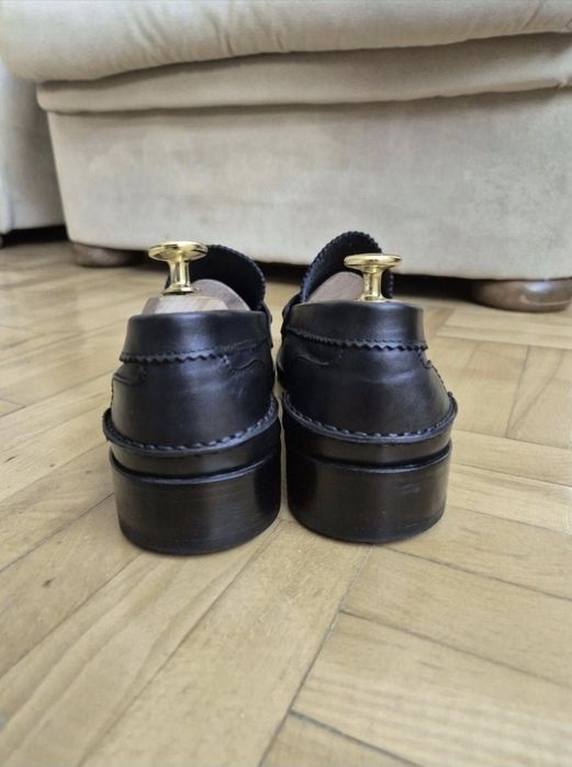 Pantofi de lux Handmade, Saxone of Scotland Arran Loafers - 42