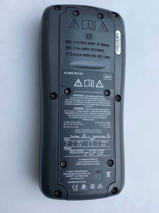 FLUKE 28 II EX True RMS - Цифров водоустойчив мултицет