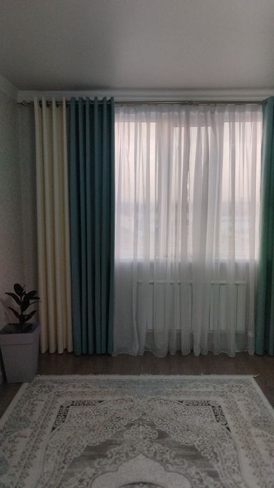 Шторы жёлты синий