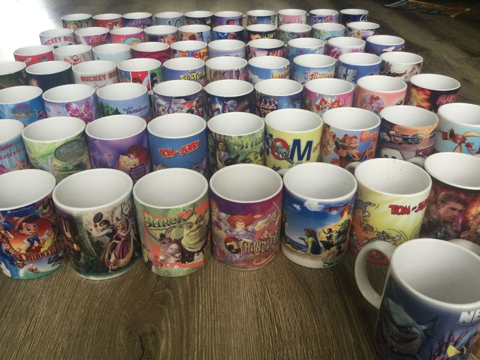 Керамични чаши за деца с Дисни герои/72 броя  Подарявам на д. градина