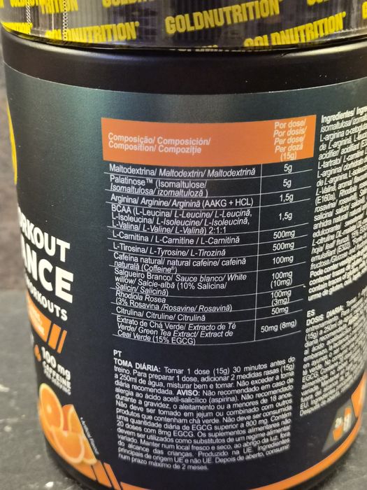 2 Pre-Workout Gold Nutrition 300g