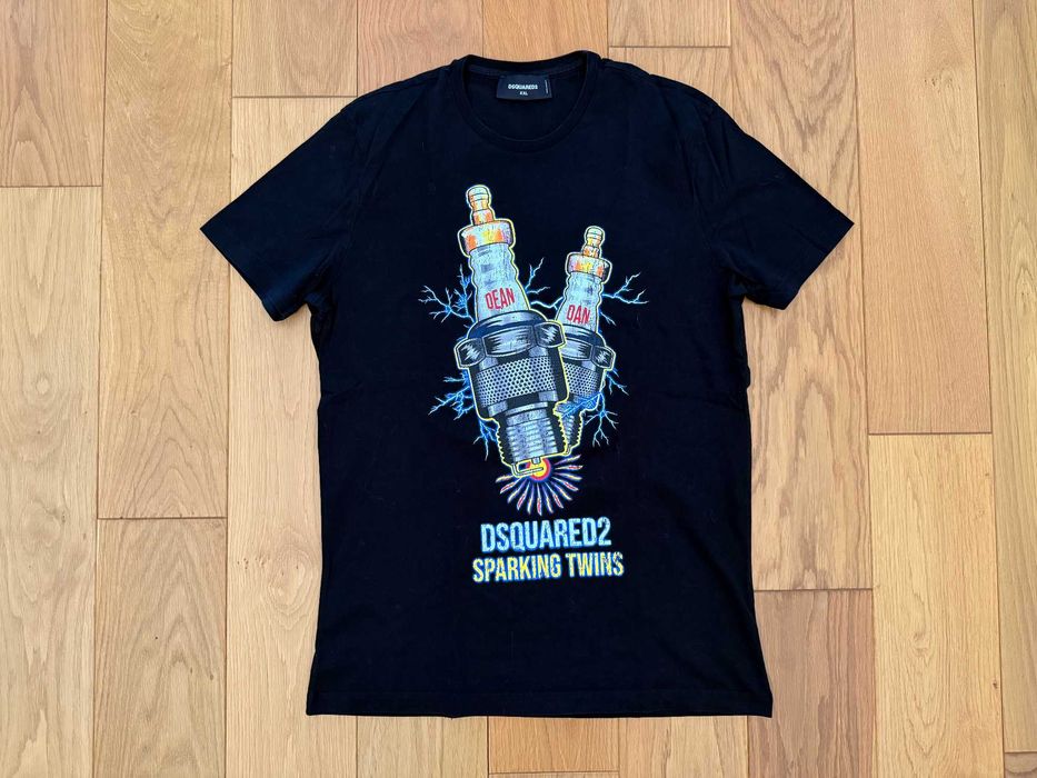 Тениска Dsquared Sparking Twins