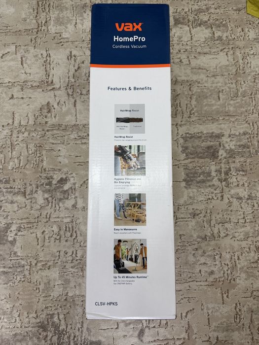 Aspirator Vertical Vax HomePro  45 min runtime - Nou-