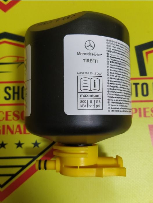 Compresor auto umflat roti kit pana original Mercedes 180w Neutilizat
