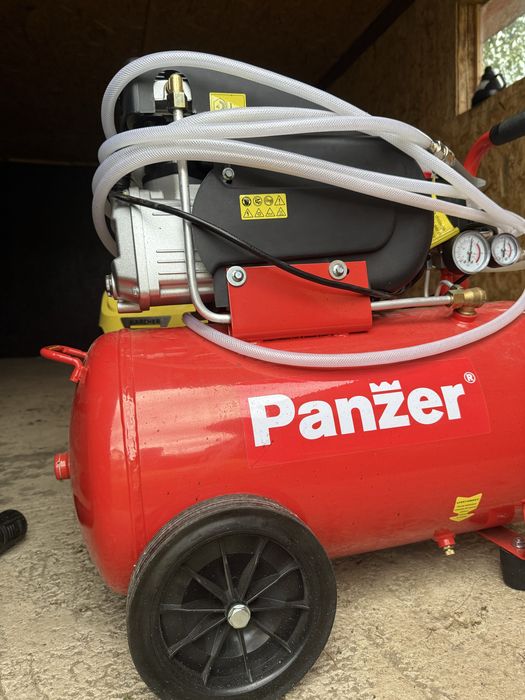Compresor aer Panzer 50L – Stare NOUĂ, cu furtun inclus