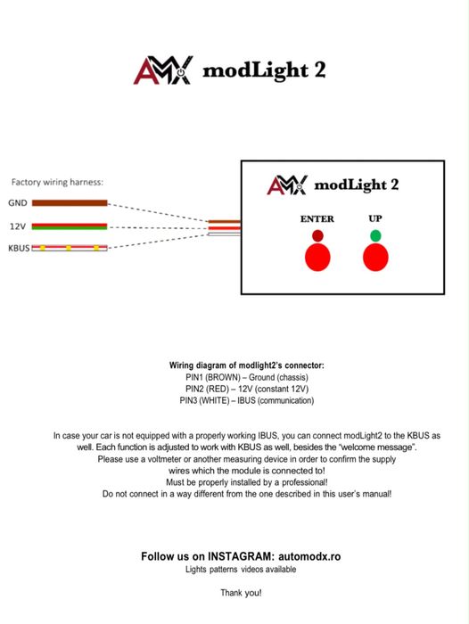 Modul Modlight 2 dedicat BMW E39, E38, E53