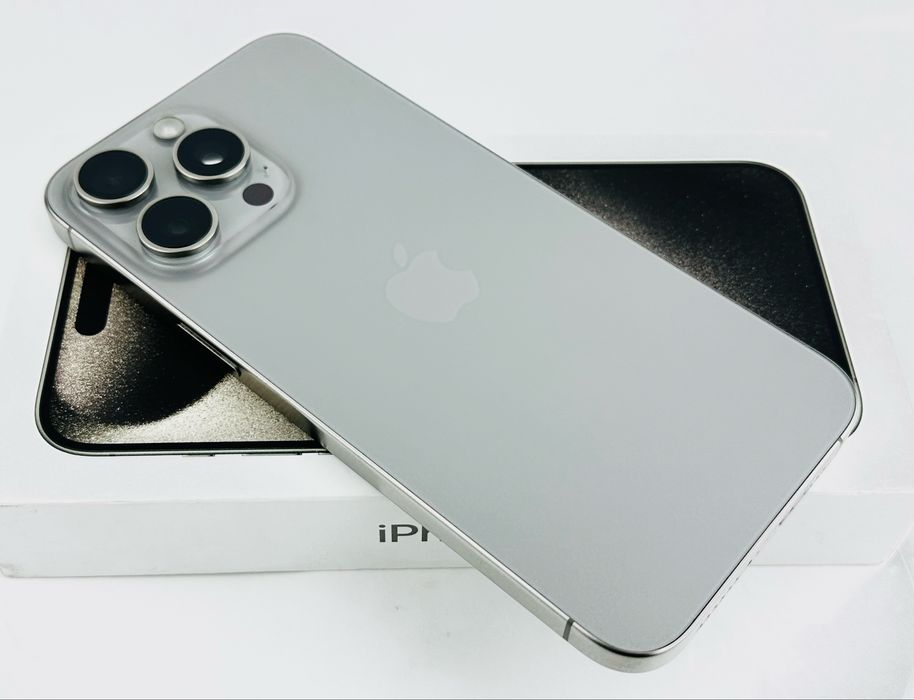 Apple iPhone 15 Pro Max 256GB Natural Titanium Перфектен! Гаранция!