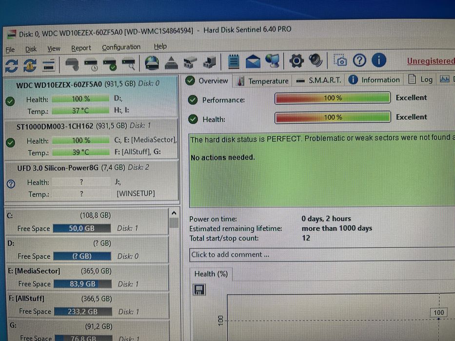 Продам жесткий диск WD Blue WD10EZEX 1 ТБ / 1TB.