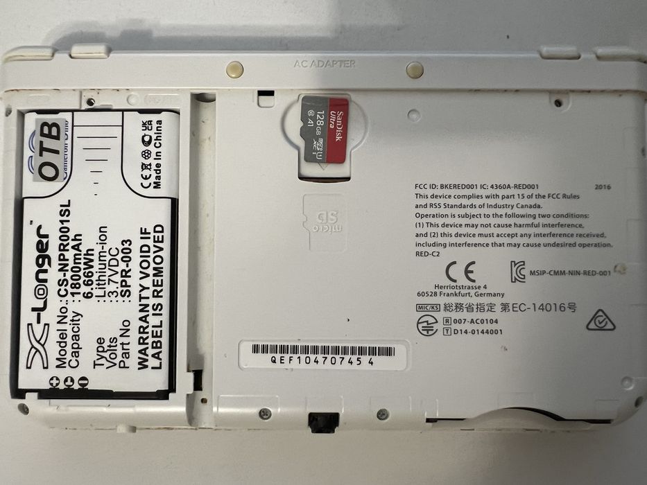 New Nintendo 3DS XL modat, 128gb