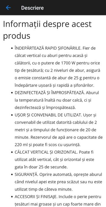 Fier de calcat vertical UFESA