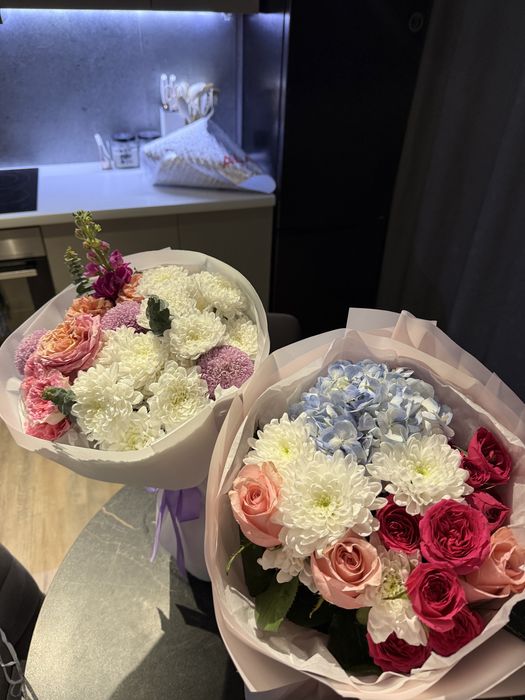 свежие букеты цветов