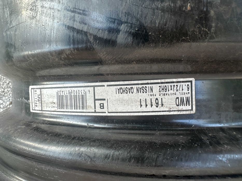 4бр. железни джанти 16" 5х114.3 - Nissan Qashqai