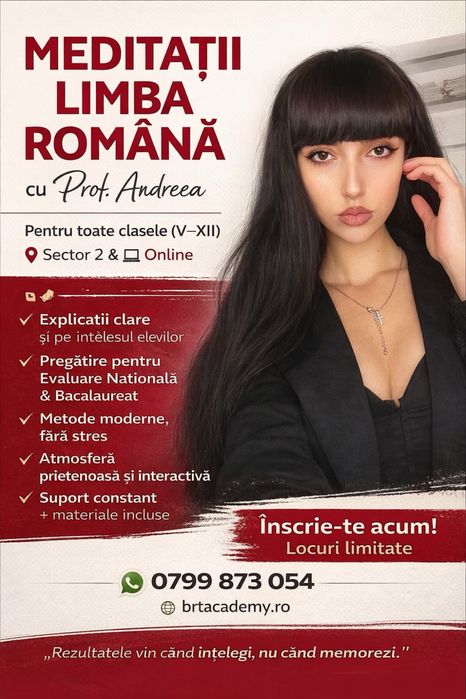 Meditatii Limba Romana | Bacalaureat si Evaluare Nationala