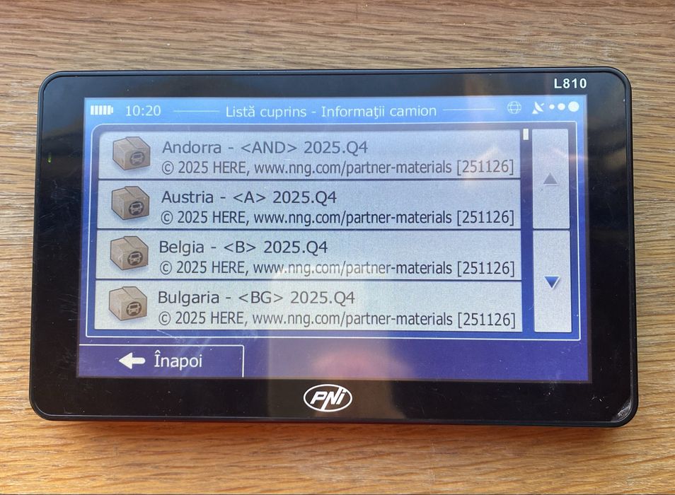 Vand gps pni l810 8GB