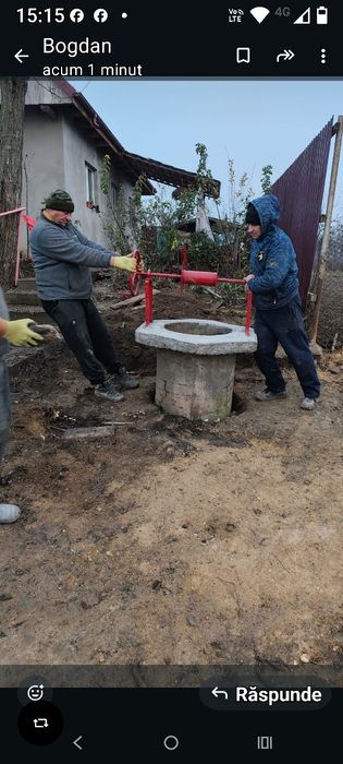 Construim fantani puturi drenaje decolmatări curățiri izvoare