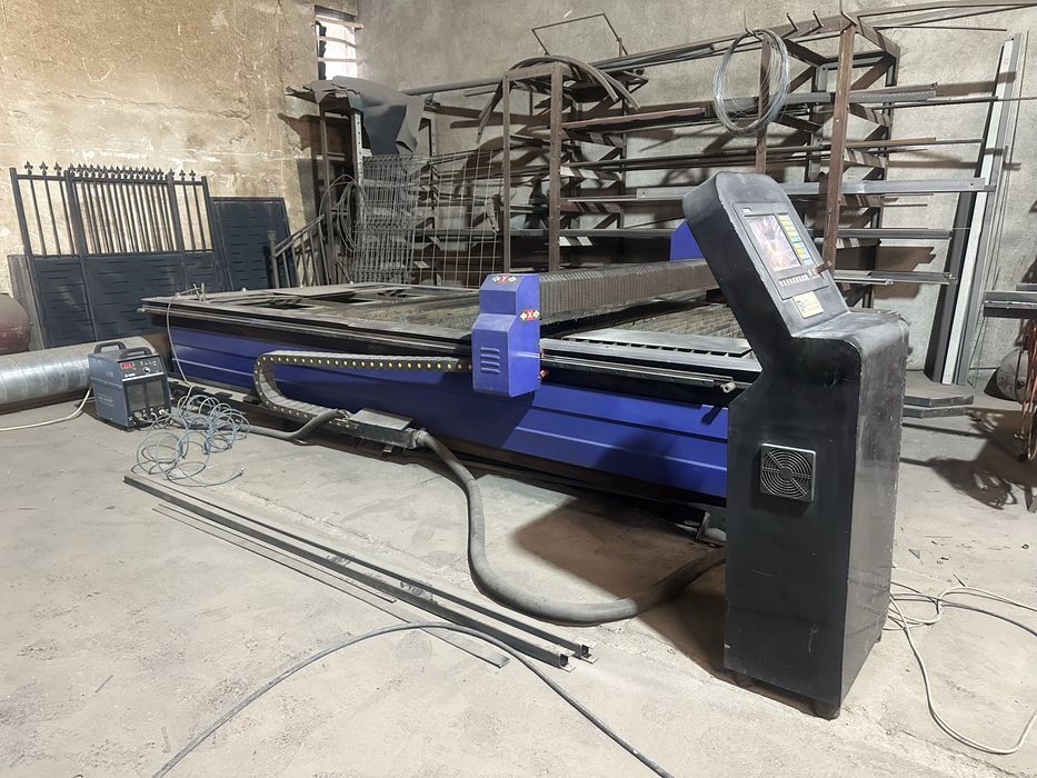 Masă CNC plasmă SBN 2000×4200 mm cu sursă Huayuan LGK‑63 IGBT