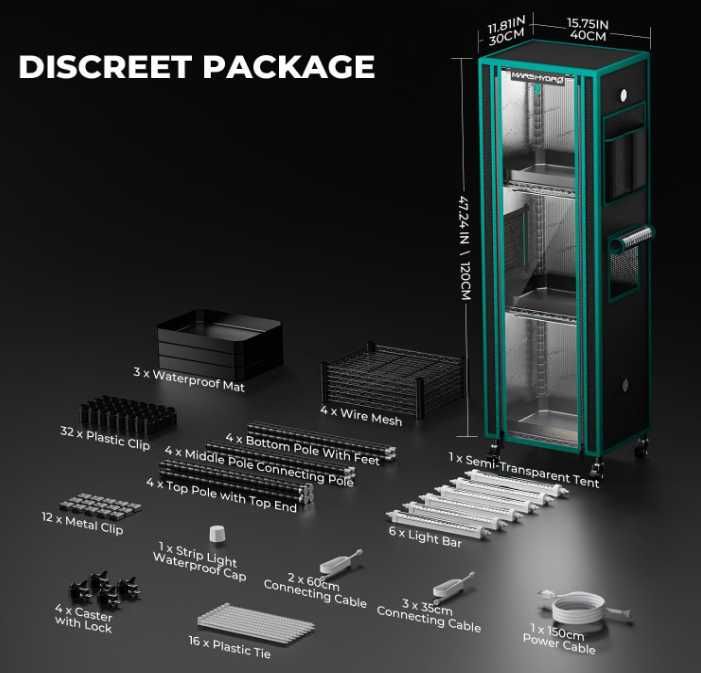 Стойка за растения с лампи за растеж