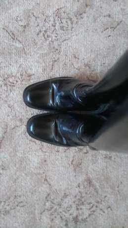 Ботуши естествена кожа, лак