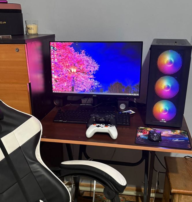 Компьютер с креслом джостик полный комплект